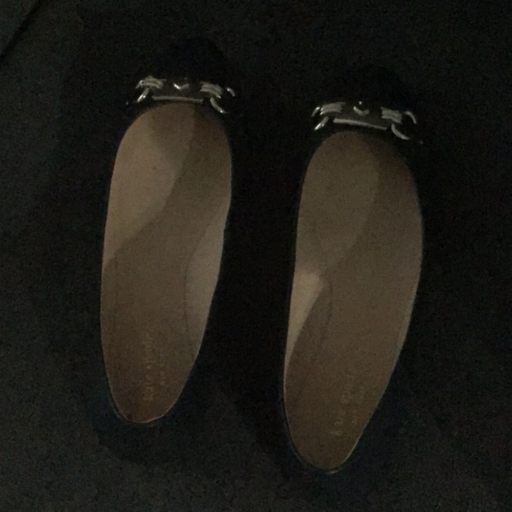 Kate Spade Navy and Silver Loafers with Decorative